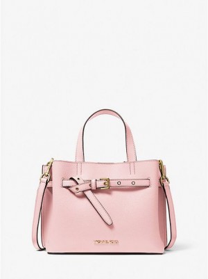 Bolso Satchel Michael Kors Emilia Small Pebbled Cuero Mujer Rosas | 05928HDRK