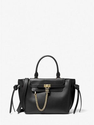 Bolso Satchel Michael Kors Hamilton Legacy Small Cuero Belted Mujer Negras | 84126OTIR