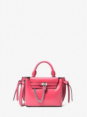 Bolso Satchel Michael Kors Hamilton Legacy Extra-small Cuero Belted Mujer Rosas | 27910GYUE