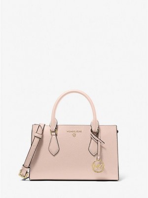 Bolso Satchel Michael Kors Valerie Small Pebbled Cuero Mujer Rosas | 57461RAKE