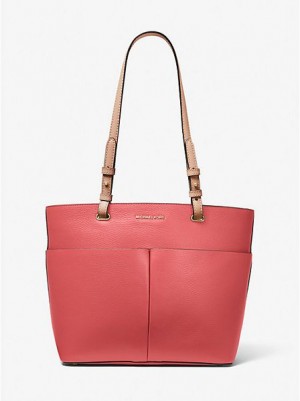 Bolso Tote Michael Kors Bedford Medium Pebbled Cuero Mujer Rojas | 12534FCMN