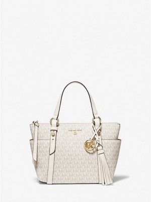 Bolso Tote Michael Kors Sullivan Small Logo Mujer Creme | 69530FXTI