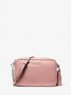 Bolsos Cruzados Michael Kors Ginny Cuero Mujer Rosas | 57648UTLH