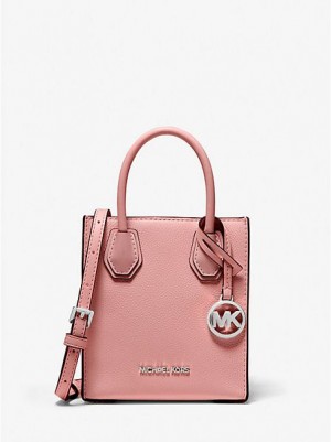 Bolsos Cruzados Michael Kors Mercer Extra-small Pebbled Cuero Mujer Rosas | 70451YVDF