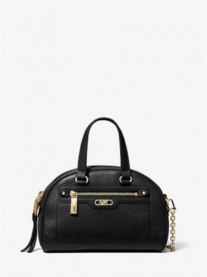 Bolsos Cruzados Michael Kors Williamsburg Extra-small Pebbled Cuero Mujer Negras | 86729FSXC