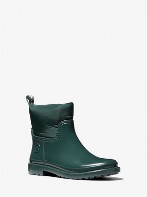 Botas de Lluvia Michael Kors Blakely Logo Tape Pvc And Nylon Mujer Verde | 29638UITG