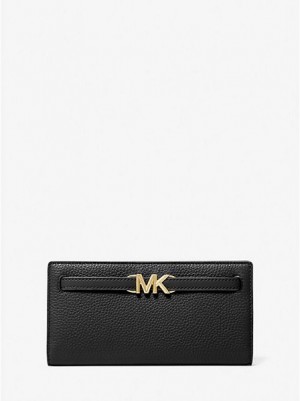 Carteras Michael Kors Reed Large Pebbled Cuero Mujer Negras | 45302ZXJF