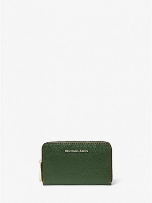 Carteras Michael Kors Small Pebbled Cuero Mujer Verde | 31792JDTN