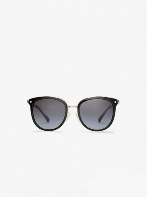 Gafas de Sol Michael Kors Adrianna Bright Mujer Negras | 46581ASZW