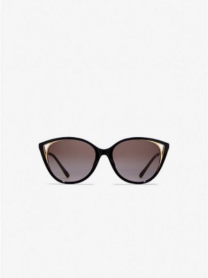 Gafas de Sol Michael Kors Alexandria Mujer Negras | 23791WDFB