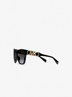 Gafas de Sol Michael Kors Empire Square Mujer Negras | 81453SUBW