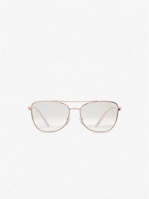 Gafas de Sol Michael Kors Stratton Mujer Rosas Doradas | 67028FCHX