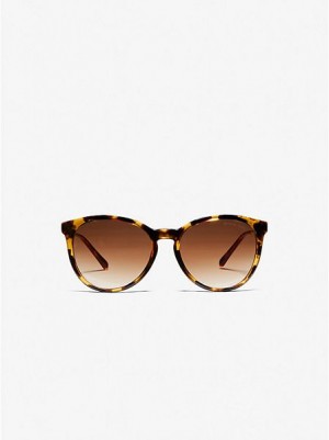 Gafas de Sol Michael Kors Tampa Mujer Negras Marrones | 62413AUOE