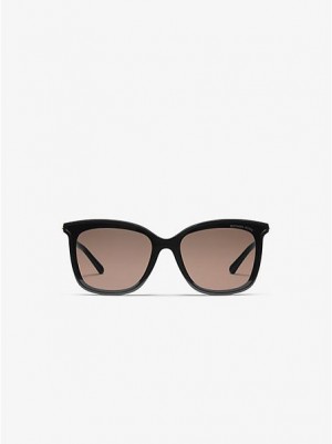 Gafas de Sol Michael Kors Zermatt Mujer Negras | 46703RLZO