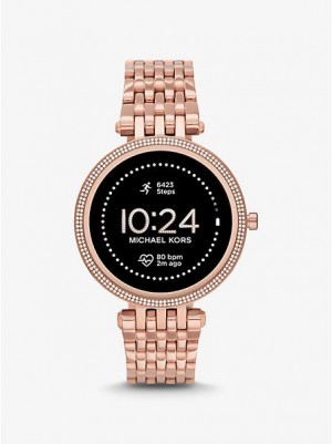 Relojes Michael Kors Gen 5e Darci Pave Smart Mujer Rosas Doradas | 49360BDRL