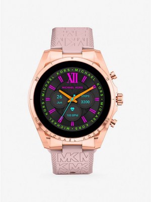 Relojes Michael Kors Gen 6 Bradshaw And Logo Silicona Smart Hombre Rosas Doradas | 80493WEKZ