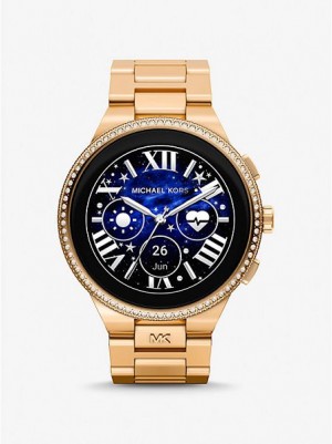 Relojes Michael Kors Gen 6 Camille Pave Smart Mujer Doradas | 18375GIYX