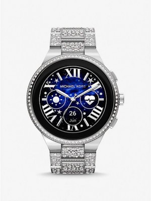 Relojes Michael Kors Gen 6 Camille Pave Smart Mujer Plateadas | 17830SXJA