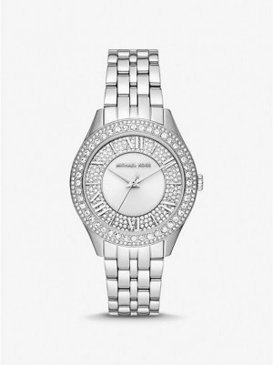 Relojes Michael Kors Harlowe Pave Mujer Plateadas | 68095BXDP