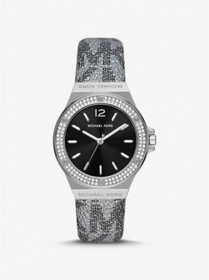 Relojes Michael Kors Lennox Pave Mujer Plateadas | 42019OQGS