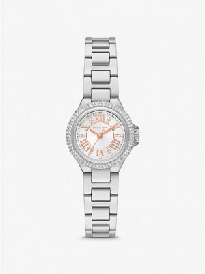 Relojes Michael Kors Mini Camille Pave Mujer Plateadas | 76809VEKZ