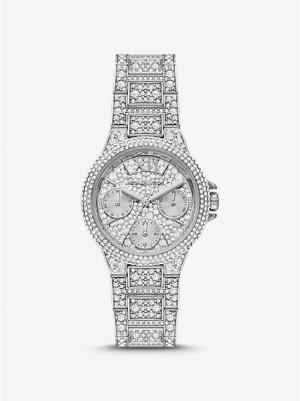 Relojes Michael Kors Mini Camille Pave Mujer Plateadas | 51923HDIF