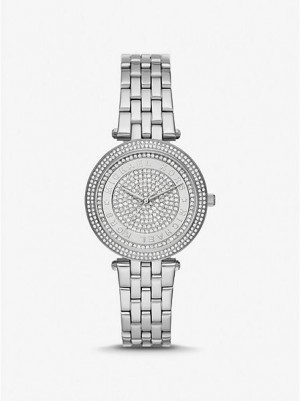 Relojes Michael Kors Mini Darci Pave Mujer Plateadas | 60389HMDS