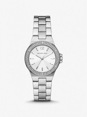 Relojes Michael Kors Mini Lennox Pave Mujer Plateadas | 42978SIJP