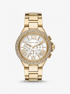 Relojes Michael Kors Oversized Camille Pave Mujer Doradas | 16824LHBZ