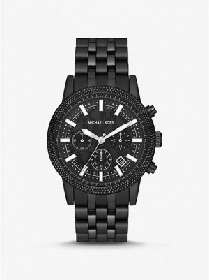 Relojes Michael Kors Oversized Hutton Hombre Negras | 80627CILX