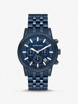 Relojes Michael Kors Oversized Hutton Navy-tone Mujer Azul Marino | 01572DSOY