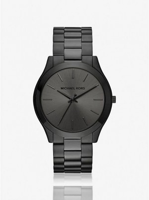 Relojes Michael Kors Oversized Slim Runway Mujer Negras | 87130EYQN