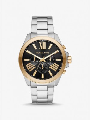 Relojes Michael Kors Oversized Wren Mujer Plateadas Doradas | 90346QDEN