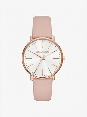 Relojes Michael Kors Pyper Cuero Mujer Rosas Doradas | 78623GRNV