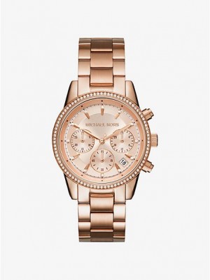 Relojes Michael Kors Ritz Mujer Rosas Doradas | 62043TZFS