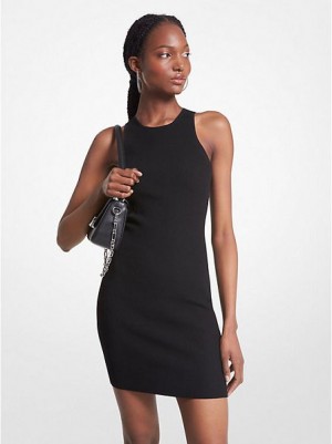 Vestido Michael Kors Acanalado Knit Racerback Tank Mujer Negras | 69041AGBO