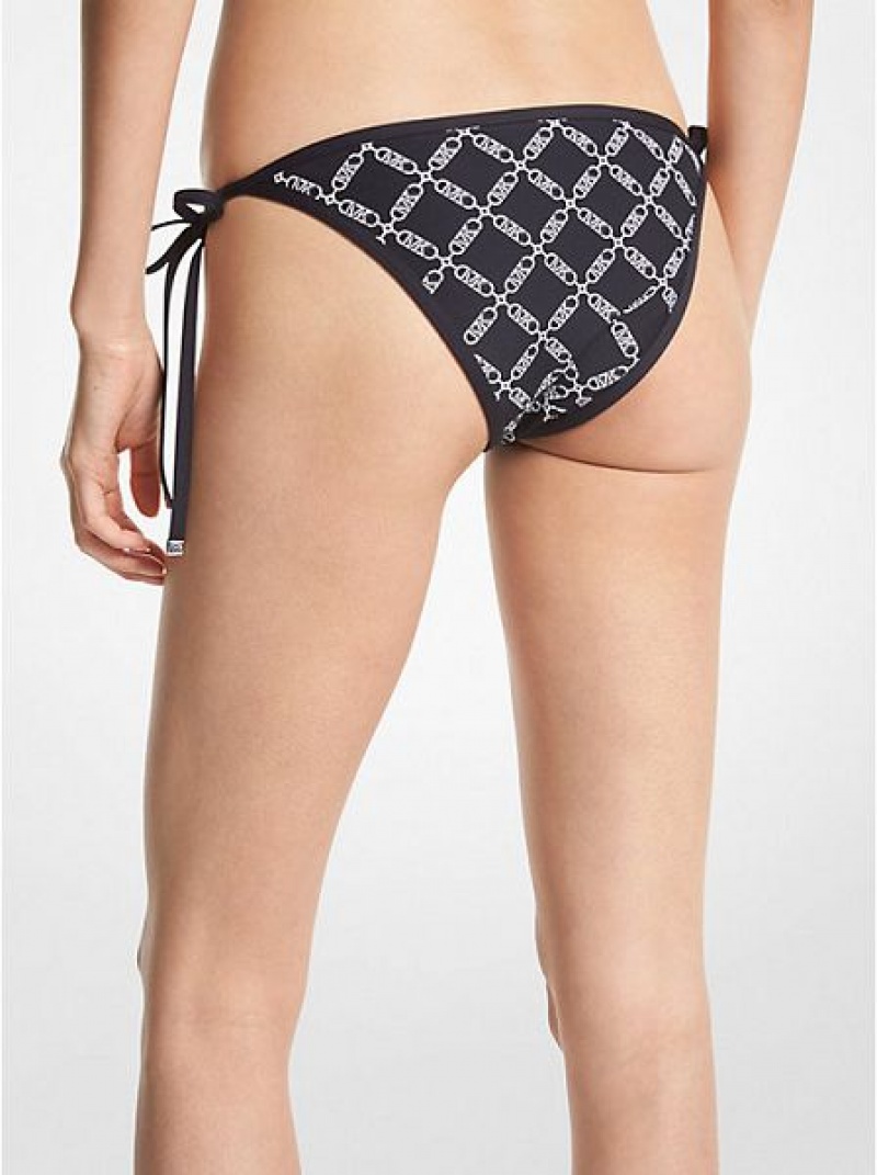 Arriba De Bikini Michael Kors Empire Logo Bikini Bottom Mujer Negras | 20751GRYW