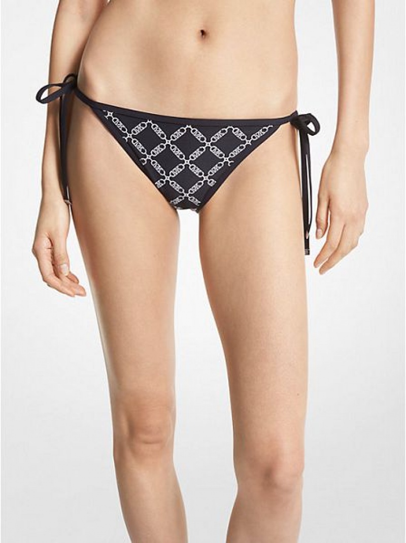 Arriba De Bikini Michael Kors Empire Logo Bikini Bottom Mujer Negras | 20751GRYW