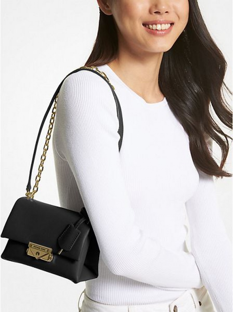 Bolsa De Hombro Michael Kors Cece Small Faux Cuero Mujer Negras | 69728USOV