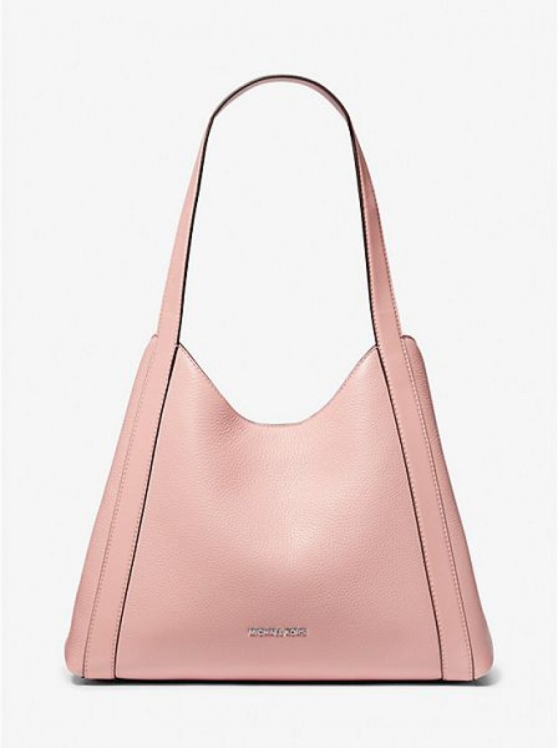 Bolsa De Hombro Michael Kors Rosemary Large Pebbled Cuero Mujer Rosas | 08295ONGI