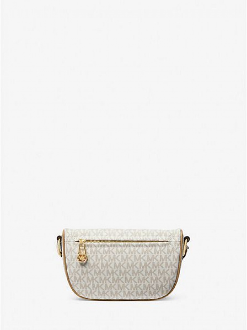 Bolsa De Hombro Michael Kors Slater Extra-small Logo Mujer Marrones | 62581YNKL