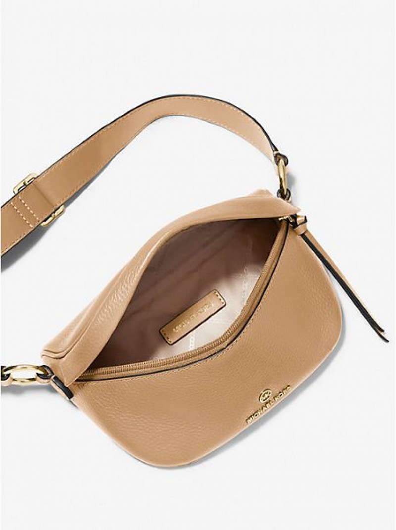 Bolsa De Hombro Michael Kors Slater Extra-small Pebbled Cuero Mujer Marrones | 03548MURC