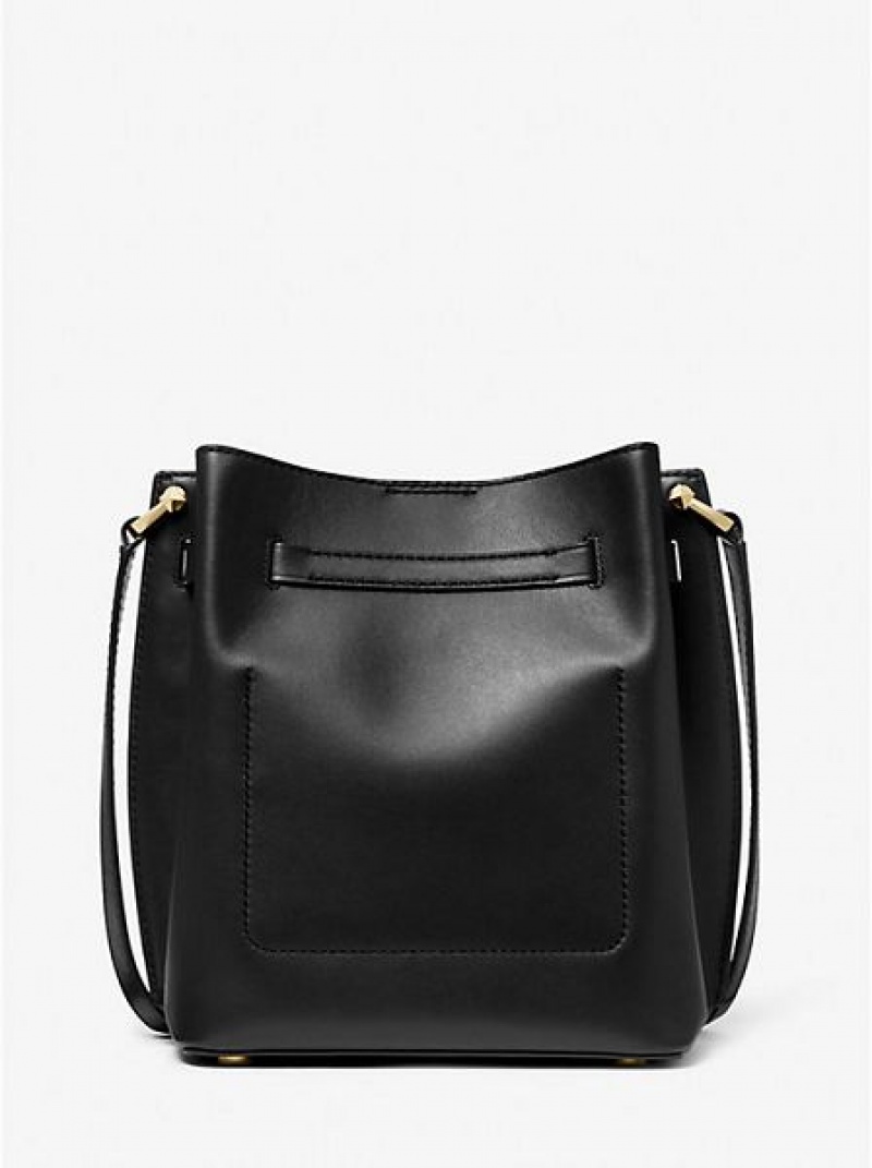 Bolsa De Mensajero Michael Kors Hamilton Legacy Medium Cuero Mujer Negras | 60472PDNW