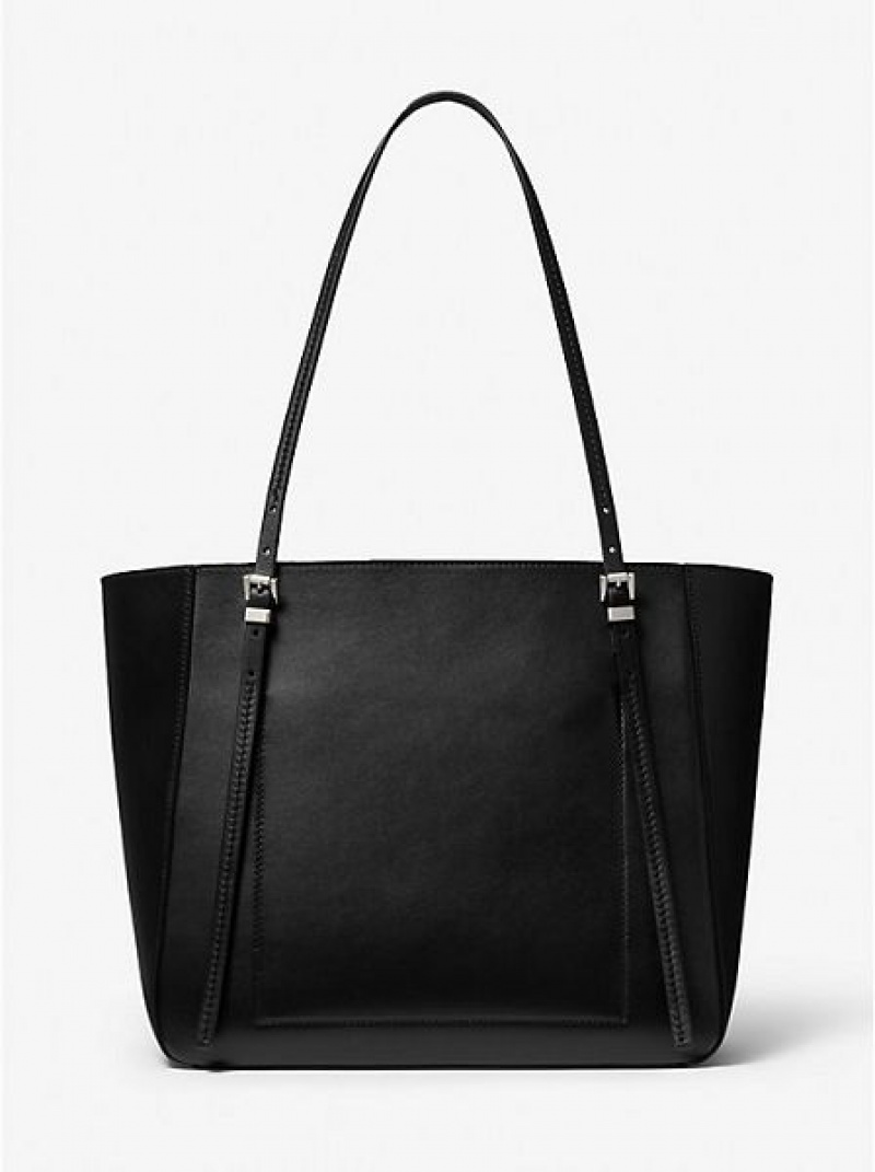 Bolso Tote Michael Kors Gramercy Cuero Mujer Negras | 04138RJEY