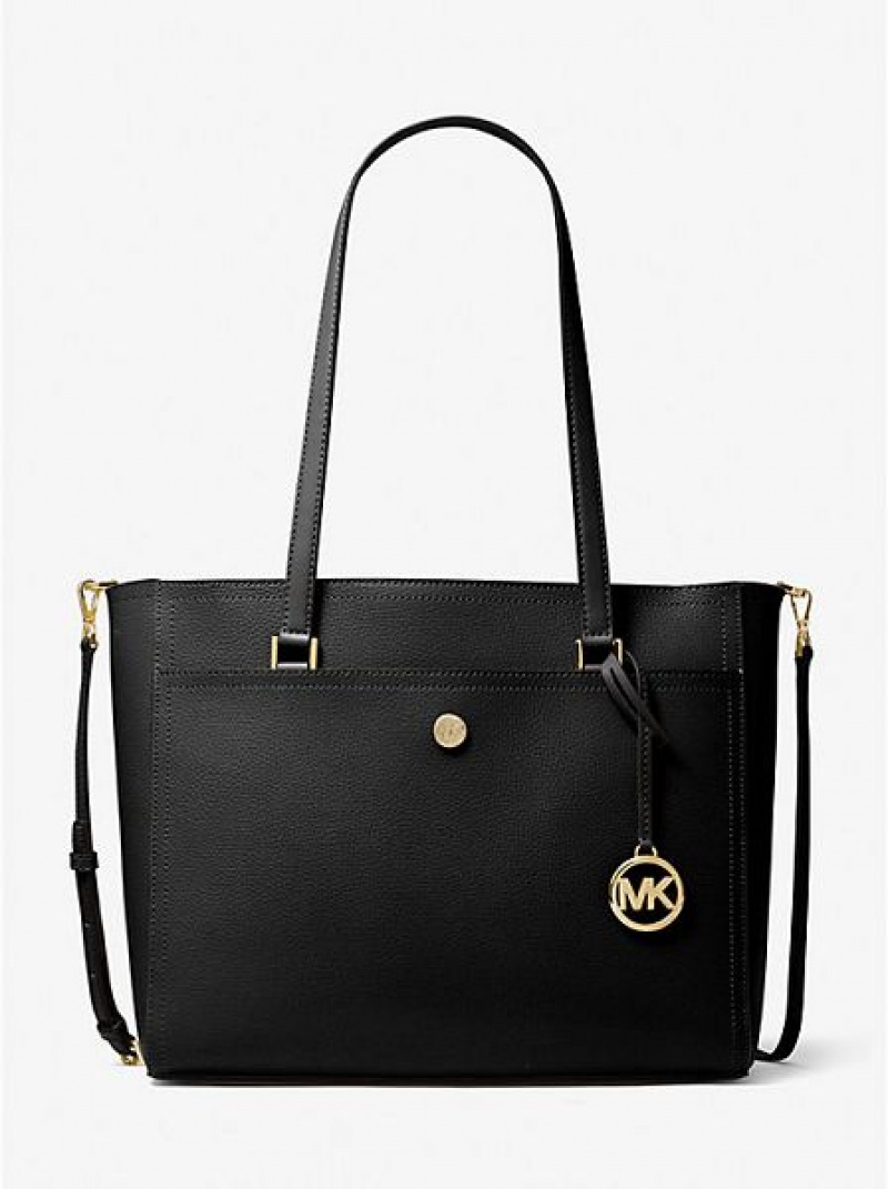 Bolso Tote Michael Kors Maisie Large Pebbled Cuero 3-in-1 Mujer Negras | 96541BDUZ