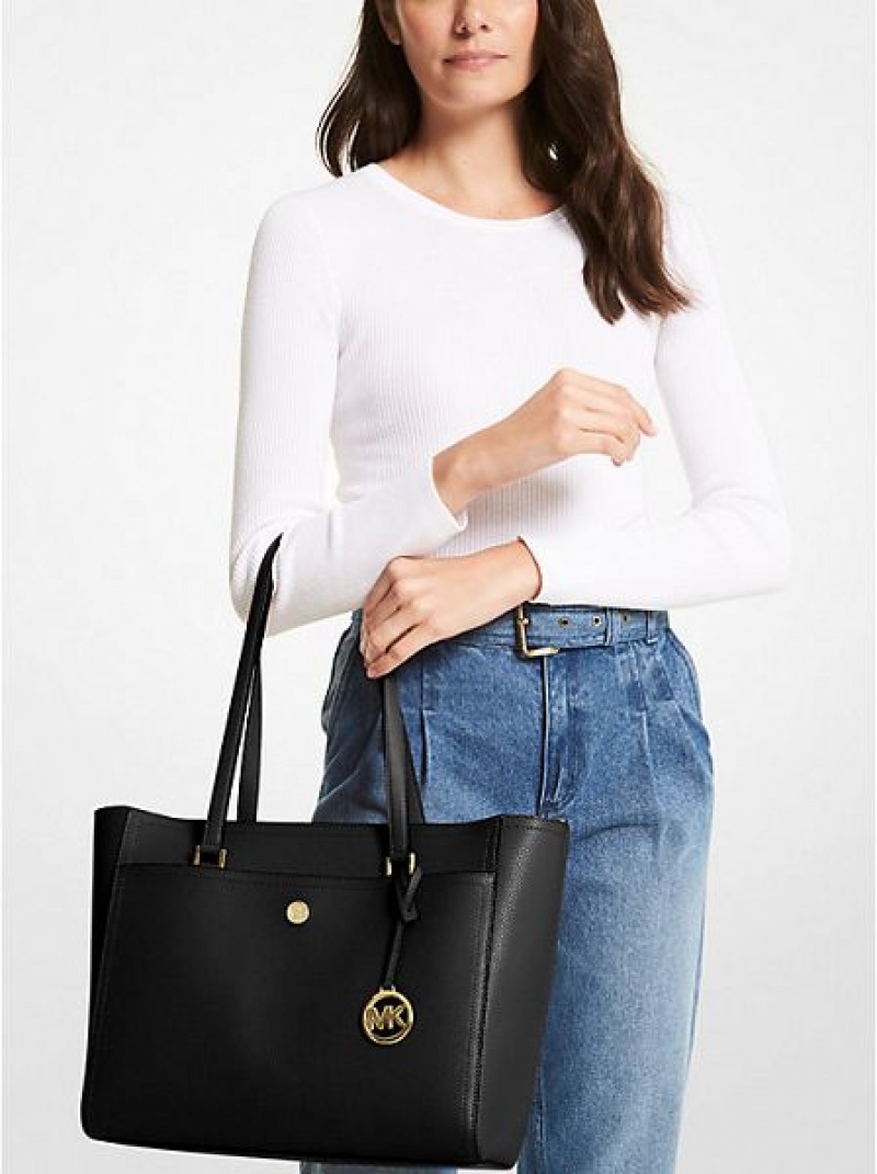 Bolso Tote Michael Kors Maisie Large Pebbled Cuero 3-in-1 Mujer Negras | 96541BDUZ