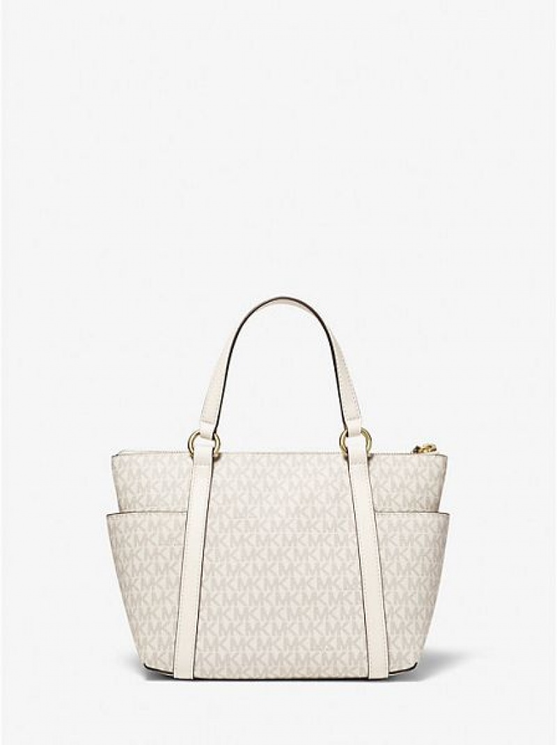 Bolso Tote Michael Kors Sullivan Small Logo Mujer Creme | 61235YRAV