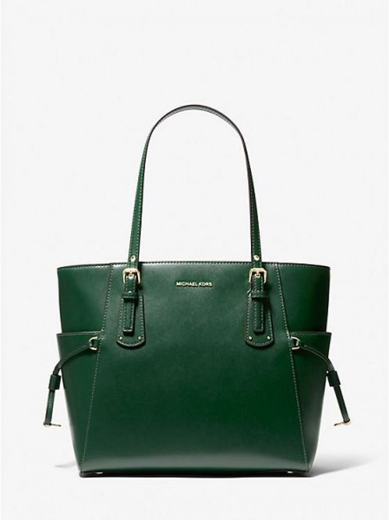 Bolso Tote Michael Kors Voyager Small Cuero Mujer Verde | 60217VAOJ