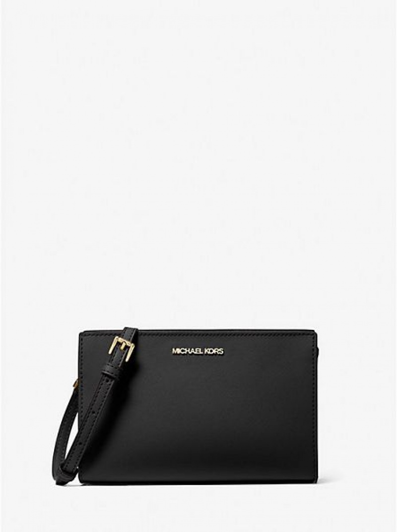 Bolsos Cruzados Michael Kors Sheila Small Faux Saffiano Cuero Mujer Negras | 15068EUQO