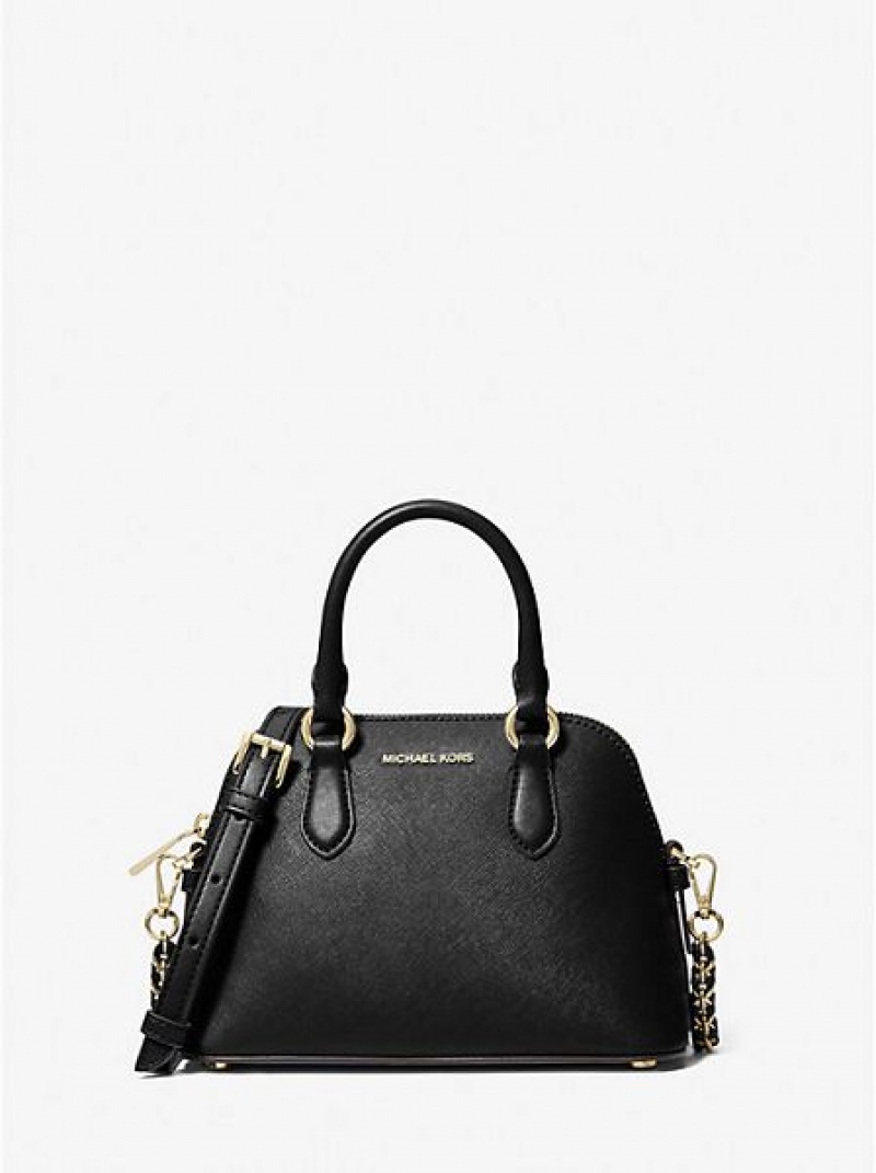 Bolsos Cruzados Michael Kors Veronica Extra-small Saffiano Cuero Mujer Negras | 04371KPGT